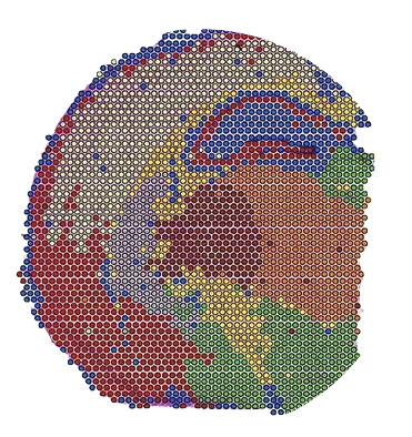 An image of a globe made of colored dots.